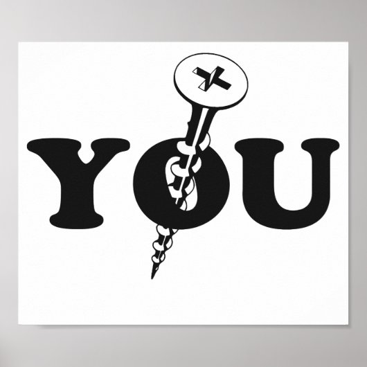 ねじ込む ポスター (正面)