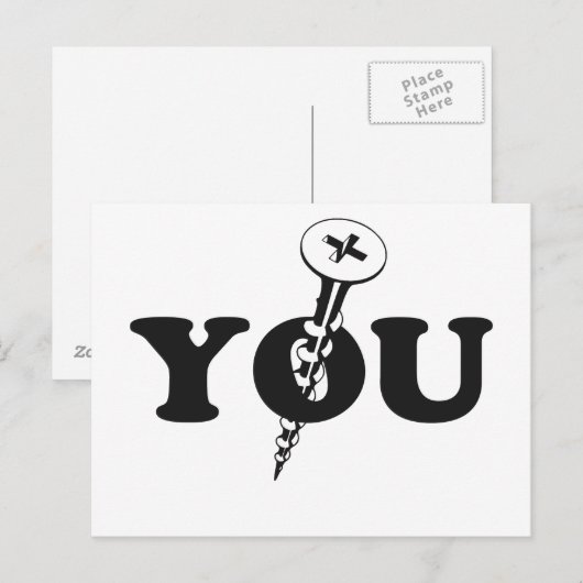 ねじ込む ポストカード (正面/裏面)