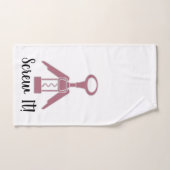 「ねじ込む」ワインオープナーキッチンハンドタオル ハンドタオル (ハンドタオル)