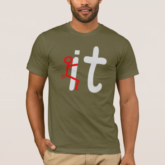 ねじ込む Tシャツ (正面)