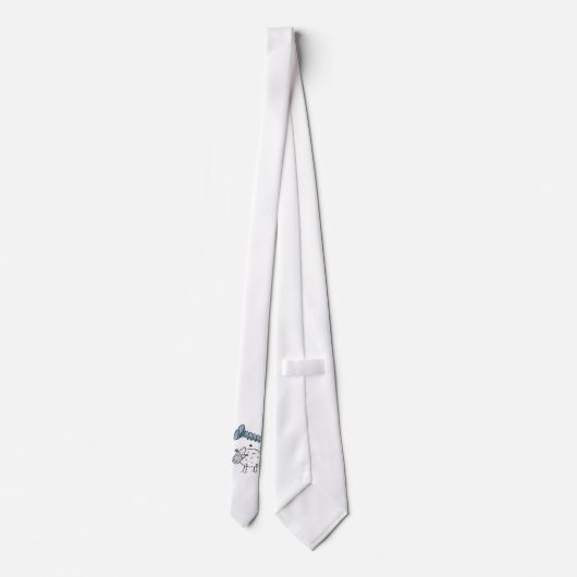 ねじ雌ヒツジ ネクタイ (裏面)