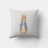 ねずみが灰色のウサギのピーター クッション (裏面)