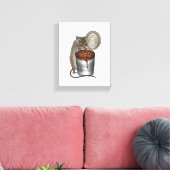 ねずみと豆の焼き方 キャンバスプリント (インサイチュ (リビング))