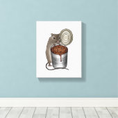 ねずみと豆の焼き方 キャンバスプリント (インサイチュ (ウッドフロア))