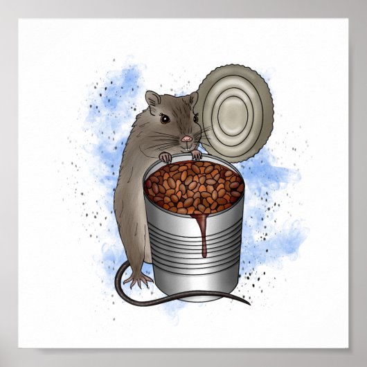 ねずみと豆の焼き方 ポスター (正面)