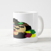ねずみのカボチャの秋の喜び ジャンボコーヒーマグカップ (正面右)