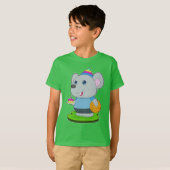 ねずみの誕生日バスケットボール Tシャツ (正面フル)