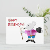 ねずみの誕生日 カード (スタンド正面)