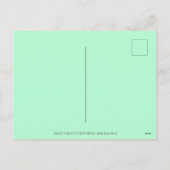 ねずみサンタが猫にクリスマスプレゼントをプレゼントかわいい シーズンポストカード (裏面)