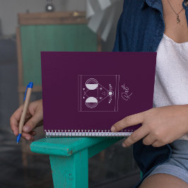 ねずみラット〔占星術の〕十二宮図-抽象芸術本能シリーズ ノートブック