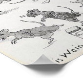 ねずみーランドを覗く猫、ルイス・ウェイン ポスター (角)