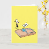 ねずみ取り器のハッピーバースデーカード カード (黄色い花)