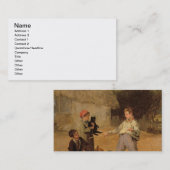 ねずみ取り器(パネルの油) 名刺 (正面/裏面)