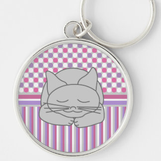 ねずみ猫パターン キーホルダー