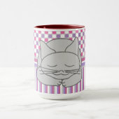 ねずみ猫パターン マグカップ (中央)