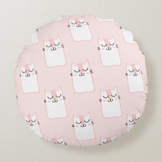 ねずみ猫用の枕 ラウンドクッション (正面)