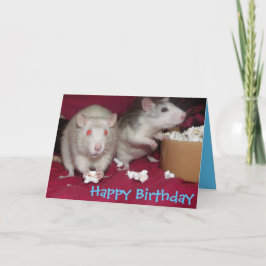 ねずみ組み誕生日カード カード