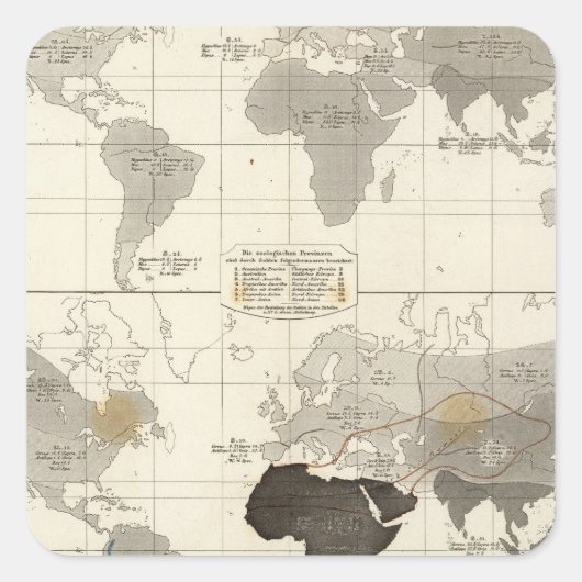 ねずみ類及び動物の分布 スクエアシール (正面)