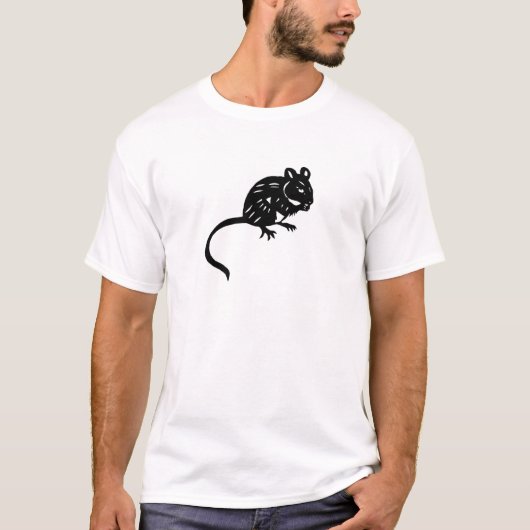 ねずみ　ネズミ　グッズ　鼠　 mouse; rat tシャツ (正面)