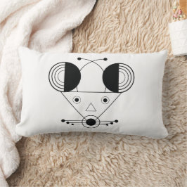 ねずみ〔占星術の〕十二宮図枕 – 幾何学平静エディション ランバークッション