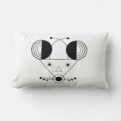 ねずみ〔占星術の〕十二宮図枕 – 幾何学平静エディション ランバークッション (正面)