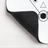 ねずみ〔占星術の〕十二宮図 – 精密&シンボル版 マウスパッド (コーナー)