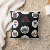 ねずみ&友の枕 クッション (ブランケット)