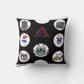 ねずみ&友の枕 クッション (裏面)