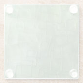 ねたみを持つ緑 ガラスコースター (裏面)