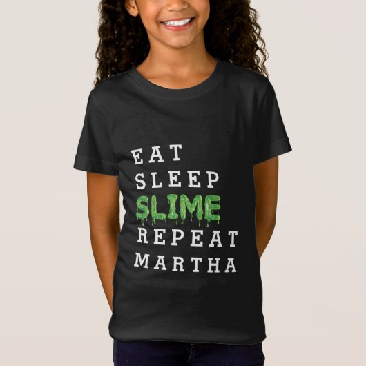 ねばねばした食べて下さい、眠らせて下さい、粘着物、繰り返して下さい Tシャツ (正面)