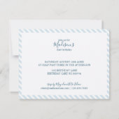 ねむねむベイビースロース 2歳の誕生日パーティー招待状 招待状 (裏面)