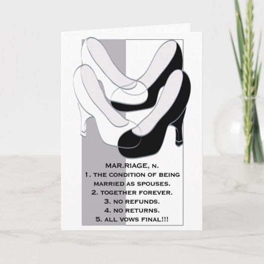 のあいさつ結婚カード結婚IIデザイン カード (正面)