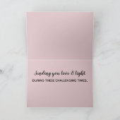 *~*のあなたの紫色にラベンダーのピンク山の考えること カード (内部)