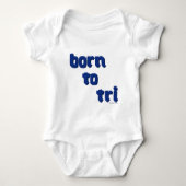 のいろいろなプロダクトは"三"ロゴに生まれます ベビーボディスーツ (正面)