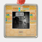 のおびえていることを何もありません メタルオーナメント (正面)