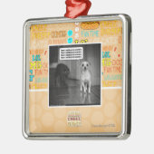 のおびえていることを何もありません メタルオーナメント (左)