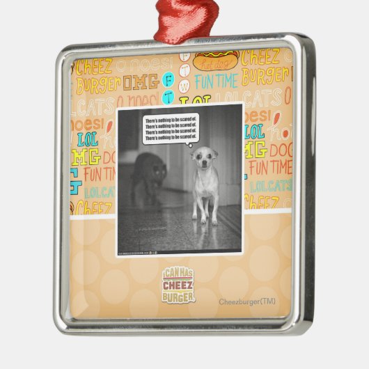 のおびえていることを何もありません メタルオーナメント (左)