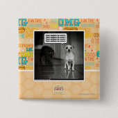 のおびえていることを何もありません 缶バッジ (正面)