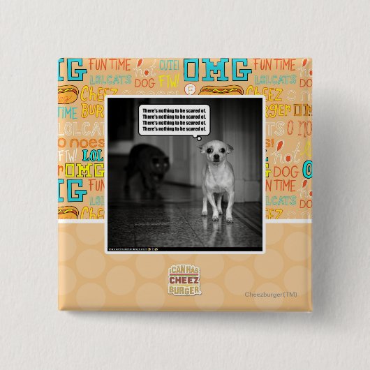 のおびえていることを何もありません 缶バッジ (正面)