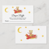 *~*のおむつのラッフルのテディー・ベアの飛行機の月の星 エンクロージャーカード (正面/裏面)