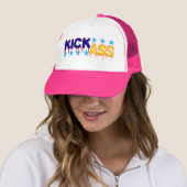 😁😜👍のおもしろいカッコいいの態度のKickassのすてきな帽子 キャップ (インサイチュ)