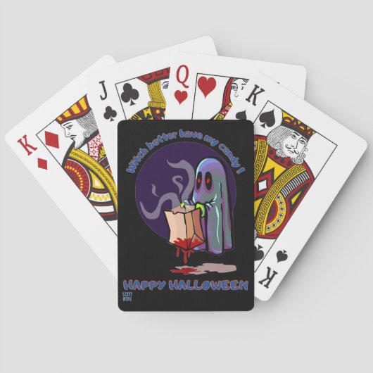 のおもしろいカー遊ド「ハッピーハローウィン2」 トランプ (裏面)
