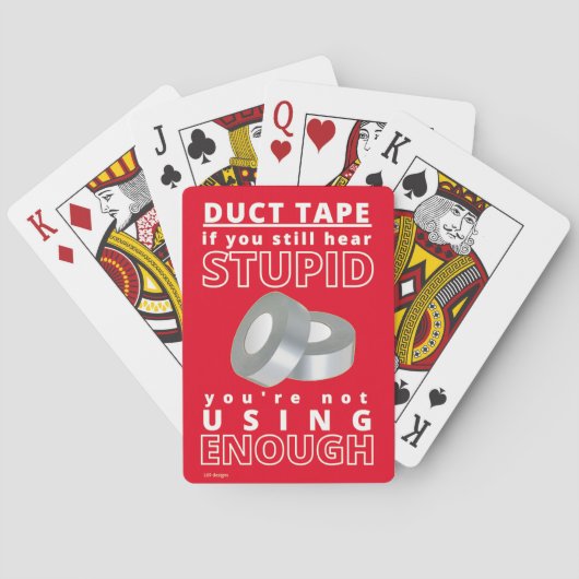 のおもしろいカー遊ド「DUCT TAPE...2」 トランプ (裏面)