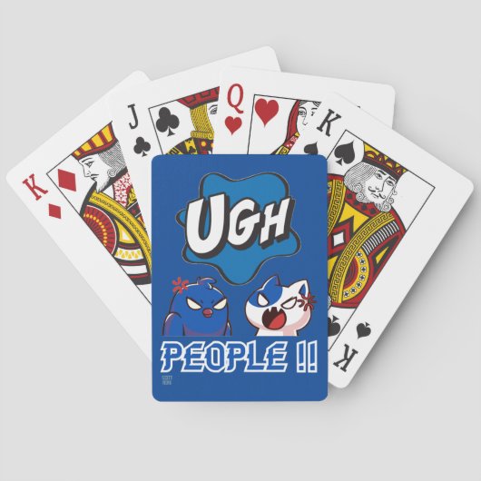 のおもしろいカー遊ド「UGH PEOPLE !!」 トランプ (裏面)