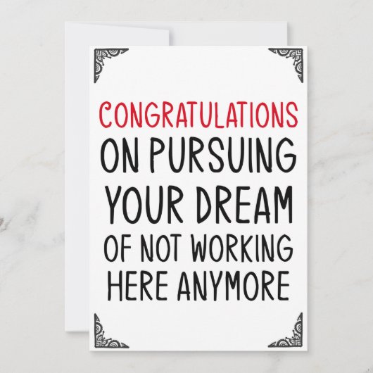 のおもしろいカー離れドギフト従業員の同僚 招待状 (正面)