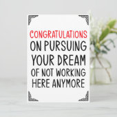 のおもしろいカー離れドギフト従業員の同僚 招待状 (スタンド正面)