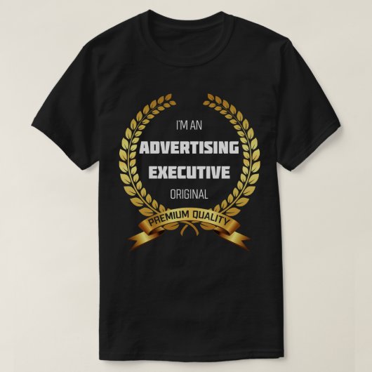 のおもしろい広告執行デザイン Tシャツ (デザイン正面)