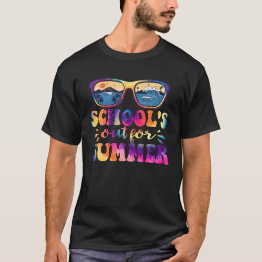 ~のおもしろい最終日に学校が夏のネクタイ染めに出る Tシャツ (正面)