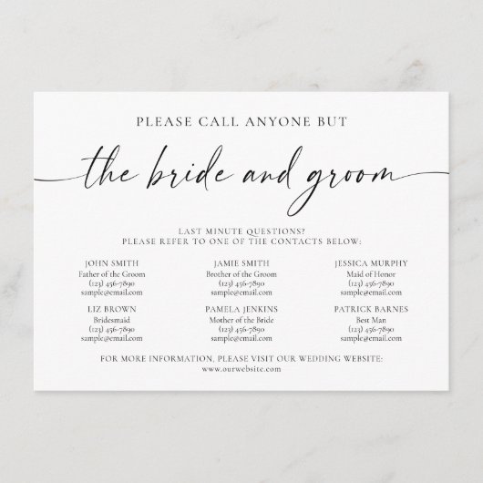 のおもしろい電結婚話番号カ連絡ード エンクロージャーカード (正面)