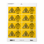 のおもしろいSignThunder_Cove ラベル (フルシート)